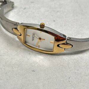 Talbots Watch Womens 17mm Two Tone Rectangular Classic Everyday New Battery